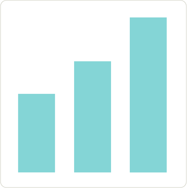 Analytics chart graphic illustrating Beaver Builder's integration with website analytics tools.
